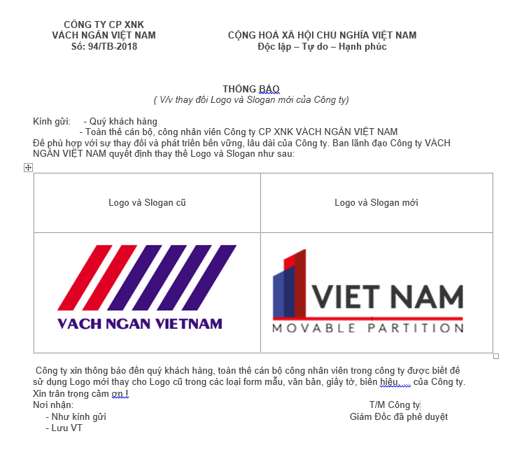 thong bao thay doi logo website vachnganviet.com